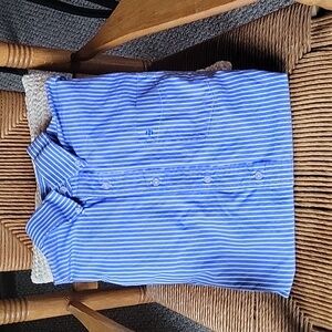 Stetson blue/white stripped, button-down shirt, size 2XL